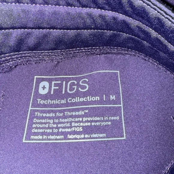 Figs Purple Shadow Set size Medium jogger pants - Picture 9 of 10